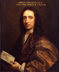 Halley as Savilian Professor of Geometry at Oxford, c. 1690